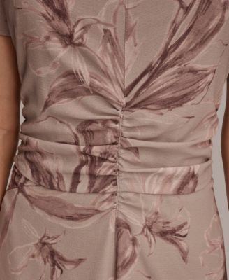 Women's Printed Ruched Dress