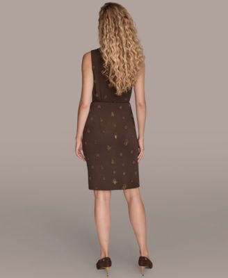 Women's Embroidered Ruched Skirt