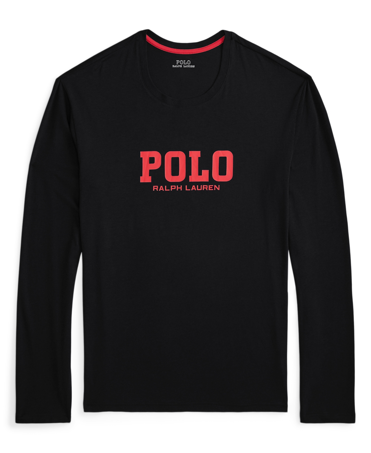 Polo Ralph Lauren Men's Long Sleeve Pajama Top In Black