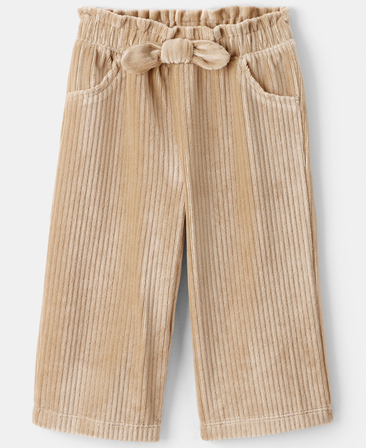 Carter's Baby Girls 2-piece Bow Top And Corduroy Pants Set In Multi