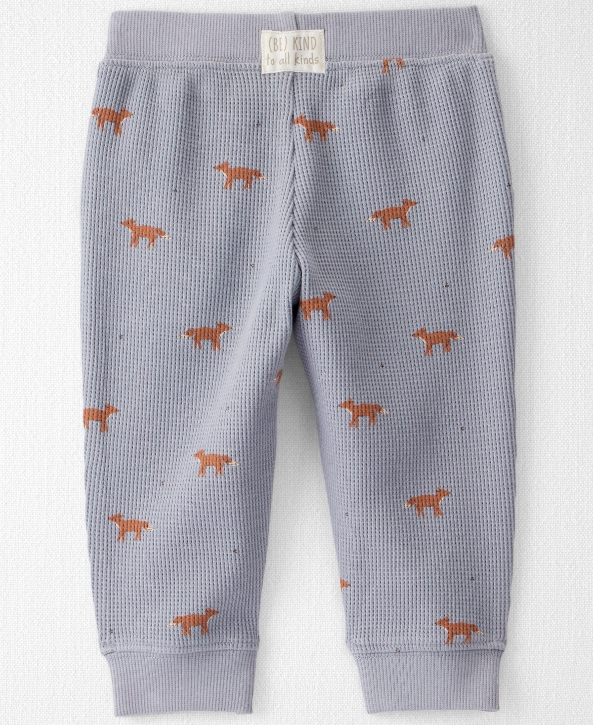 Carter's Little Planet By  Baby Boys Or Baby Girls 2-piece Organic Waffle Knit Top And Pant Set In Gray