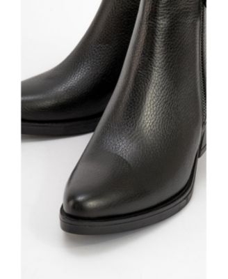 Jayer Leather Double-Zip Block Heel Boot (Women)