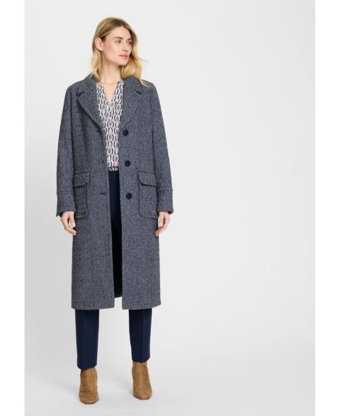 Женские куртки Olsen Wool Blend Herringbone Coat
