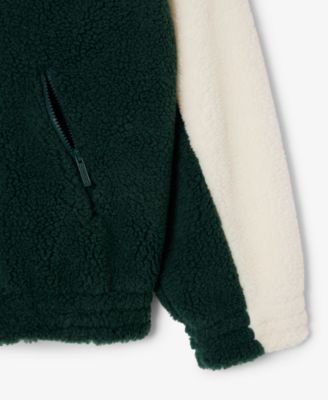 LACOSTE Women's Oversized Colorblock Half Zip Jacket