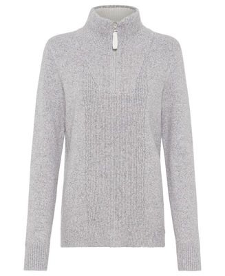 Women's 1/4 Zip Mock Neck Sweater