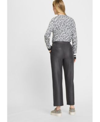 Mona Fit Straight Leg Coated Pull-On Pant