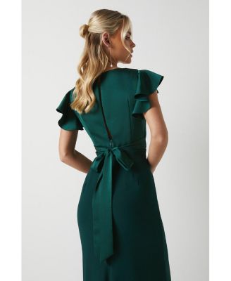 Women's V-Neck Maxi Bridesmaid Dress