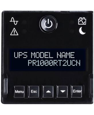 PR1000RT2UCN 1000VA/1000W Smart App Sinewave Rack/Tower UPS, Black