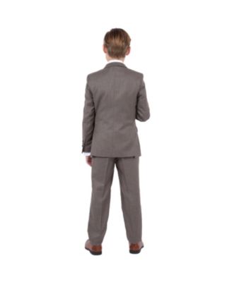 Big Boys 5 Piece Sharkskin Suit,Vest,Pants,Shirt and Tie Set