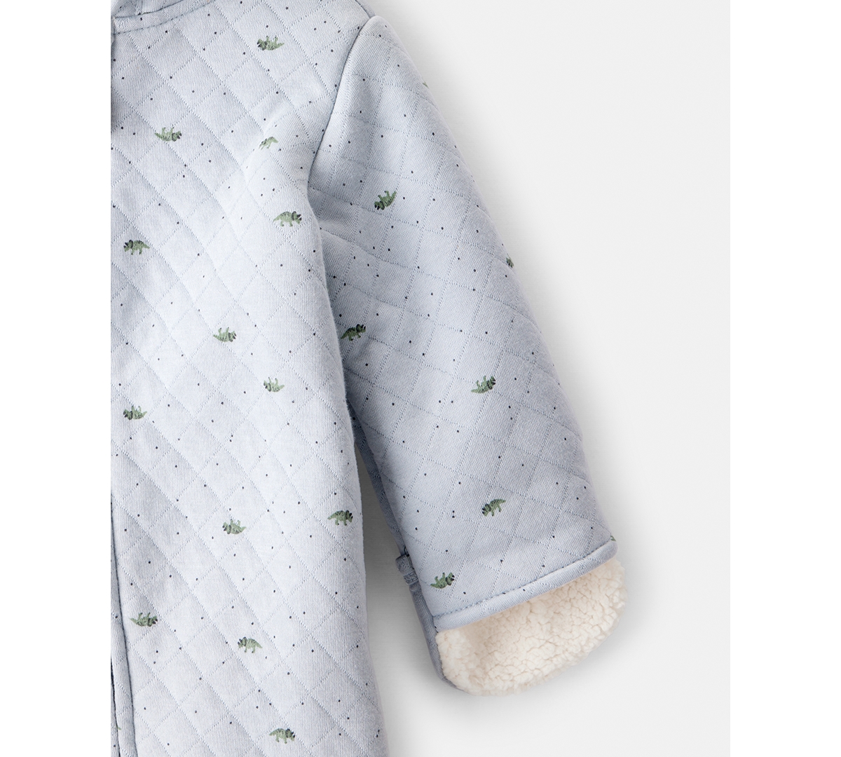 Carter's Baby Boys Long Sleeves Dinosaur Print Jumpsuit In Blue