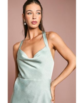 Women's Satin Bridesmaids Dress