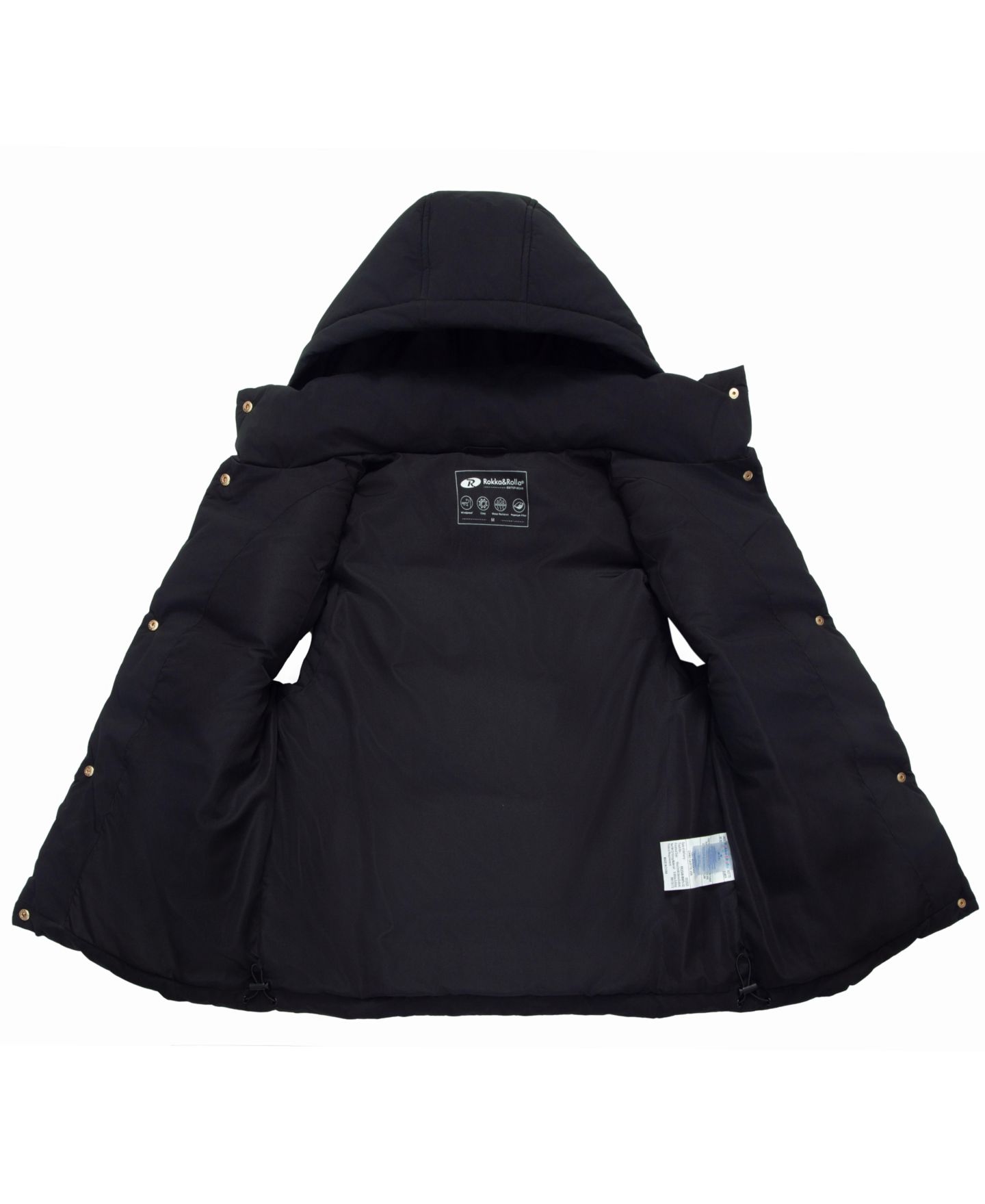 Женский жилет Rokka&Rolla Midweight Puffer Vest, цвет: Чёрный — фото 9