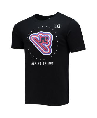 Men's Black Team USA Alpine Skiing T-Shirt