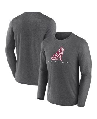 Fanatics - Men's Charcoal Texas A&M Aggies Defender Long Sleeve T-shirt