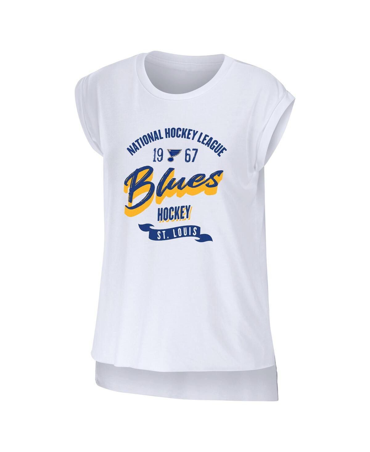 Wear By Erin Andrews Women's White St. Louis Blues Domestic Tank Top In White