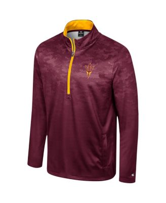 Men's Maroon Arizona State Sun Devils The Machine Half-Zip Jacket