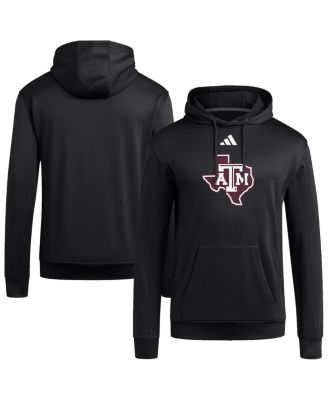 adidas - Men's Black Texas A M Aggies Locker Logo Fleece Pullover Hoodie