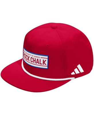 adidas - Men's and Women's Red Kansas Jayhawks Locker Room Rope Adjustable Hat