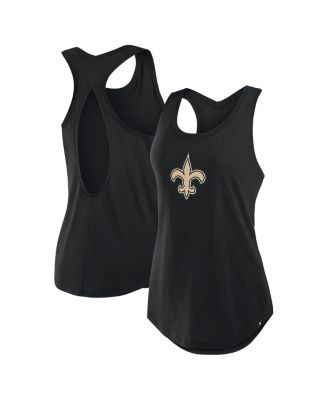 Fanatics - Women's Black New Orleans Saints Iron Fan Tank Top