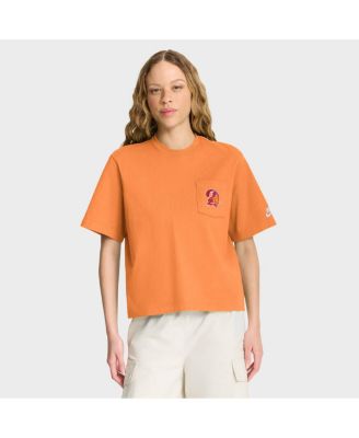 Fanatics - Women's Orange Tampa Bay Buccaneers Rewind Pocket Boxy T-Shirt