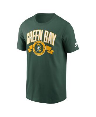 Men's Green Green Bay Packers Rewind Front and Back Hit Essential T-Shirt