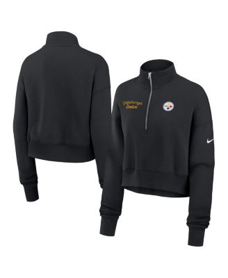 Nike - Women's Black Pittsburgh Steelers Primetime Phoenix Half-Zip Sweatshirt