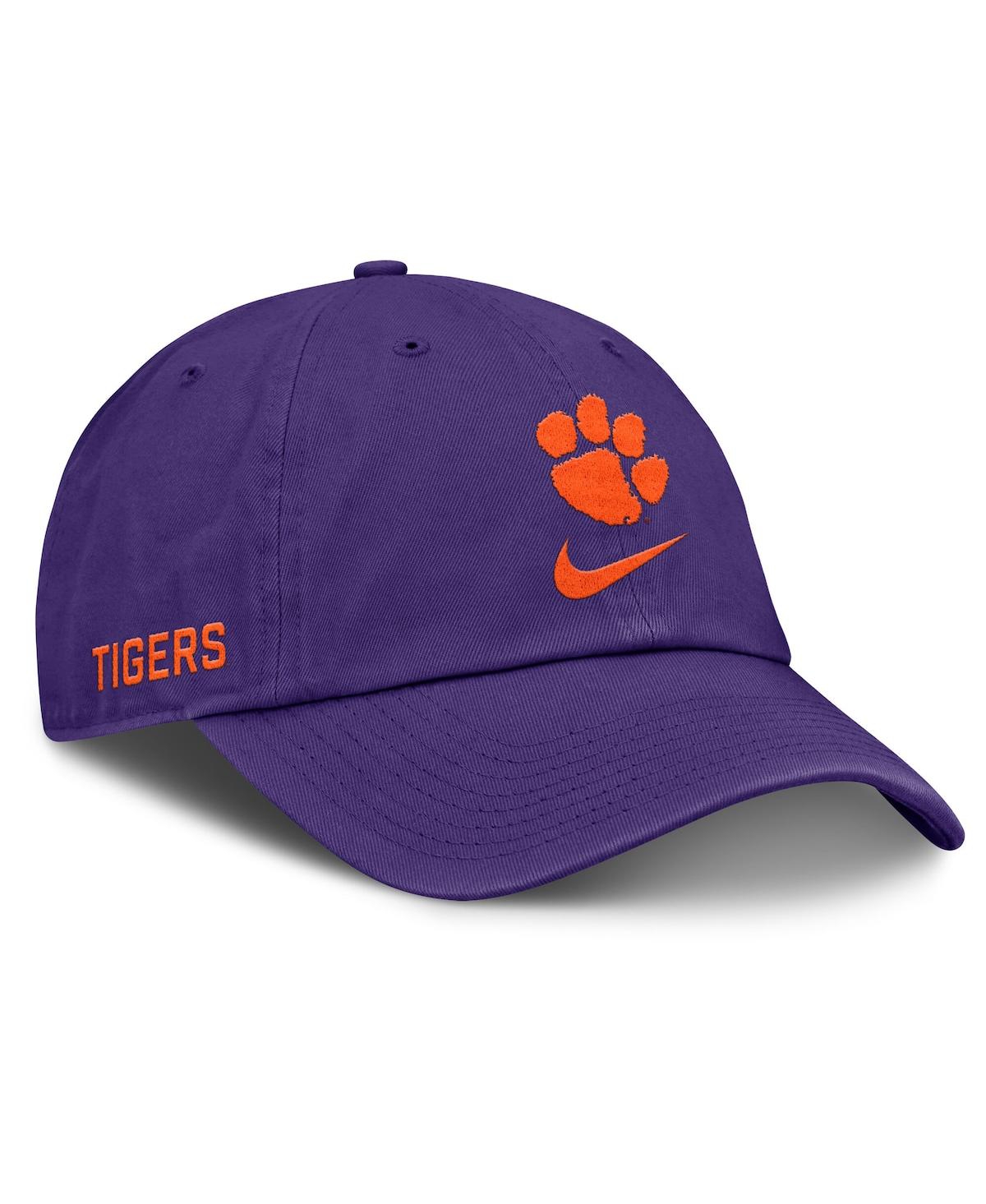 Nike Men's Purple Clemson Tigers Primetime Club Adjustable Hat In Purple