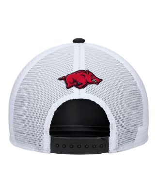 Men's Black Arkansas Razorbacks 2025 On-field Rise Trucker Performance Adjustable Hat