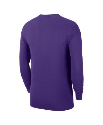 Men's Purple Los Angeles Lakers Authentic Long Sleeve Practice T-Shirt