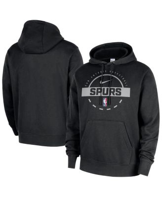 Nike - Men's Black San Antonio Spurs 2025/26 Authentic Practice Club Pullover Hoodie