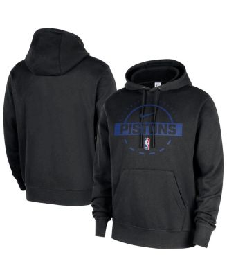 Nike - Men's Black Detroit Pistons 2025/26 Authentic Practice Club Pullover Hoodie