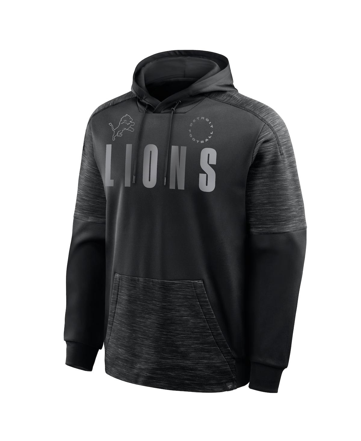 Fanatics Men's Black Detroit Lions Chip Shot Pullover Hoodie In Black