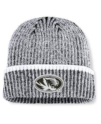 Fanatics - Men's Black/White Missouri Tigers Haze Cuffed Knit Hat