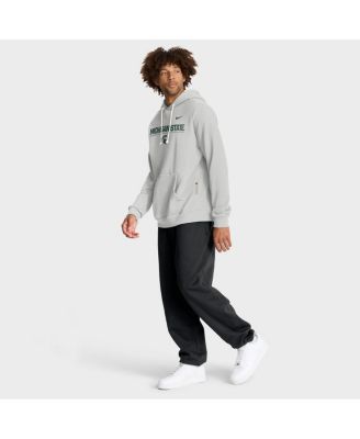 Men's Gray Michigan State Spartans 2025 Sideline Standard Issue Dri-FIT Hoodie