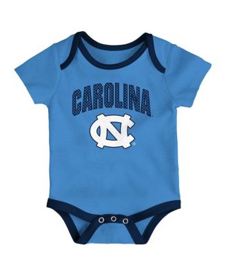 Baby Boys and Girls 3-Pack North Carolina Tar Heels All Day Play Bodysuit Set