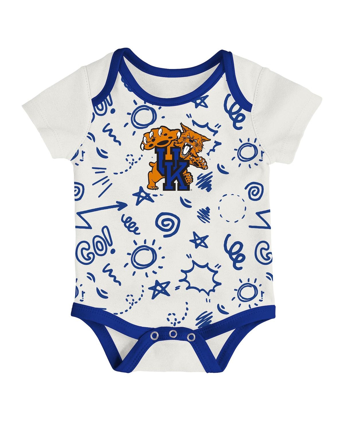 Outerstuff Baby Boys and Girls 3-Pack Kentucky Wildcats All Day Play Bodysuit Set
