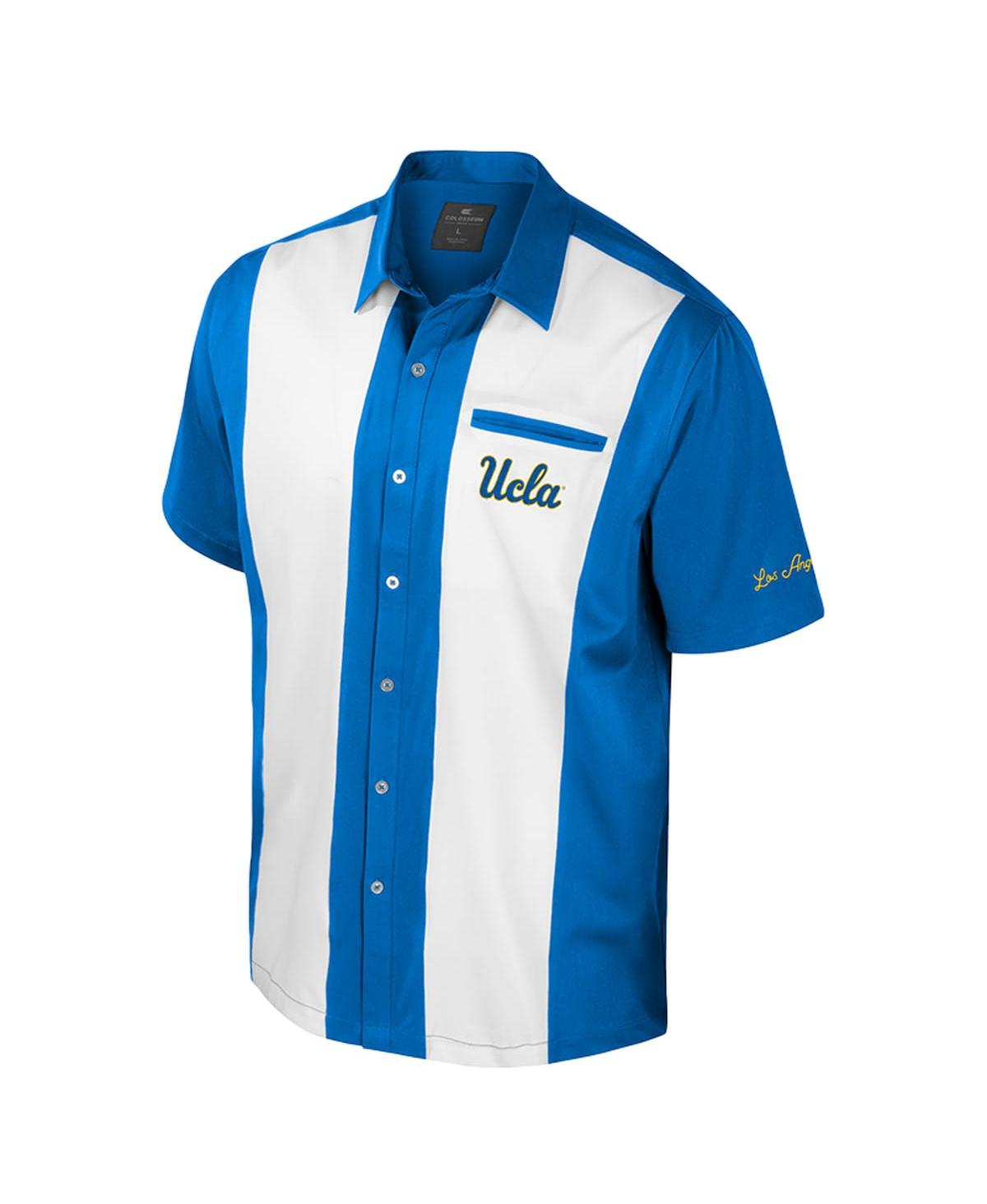 Colosseum Men's Blue Ucla Bruins Strike Bowling Button-up Shirt In Blue
