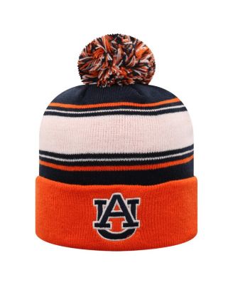 Top of the World - Men's Orange Auburn Tigers Ambient Cuffed with Pom Knit Hat