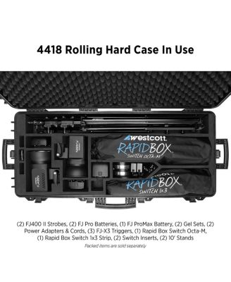 Rolling Hard Case for FJ400 Strobes