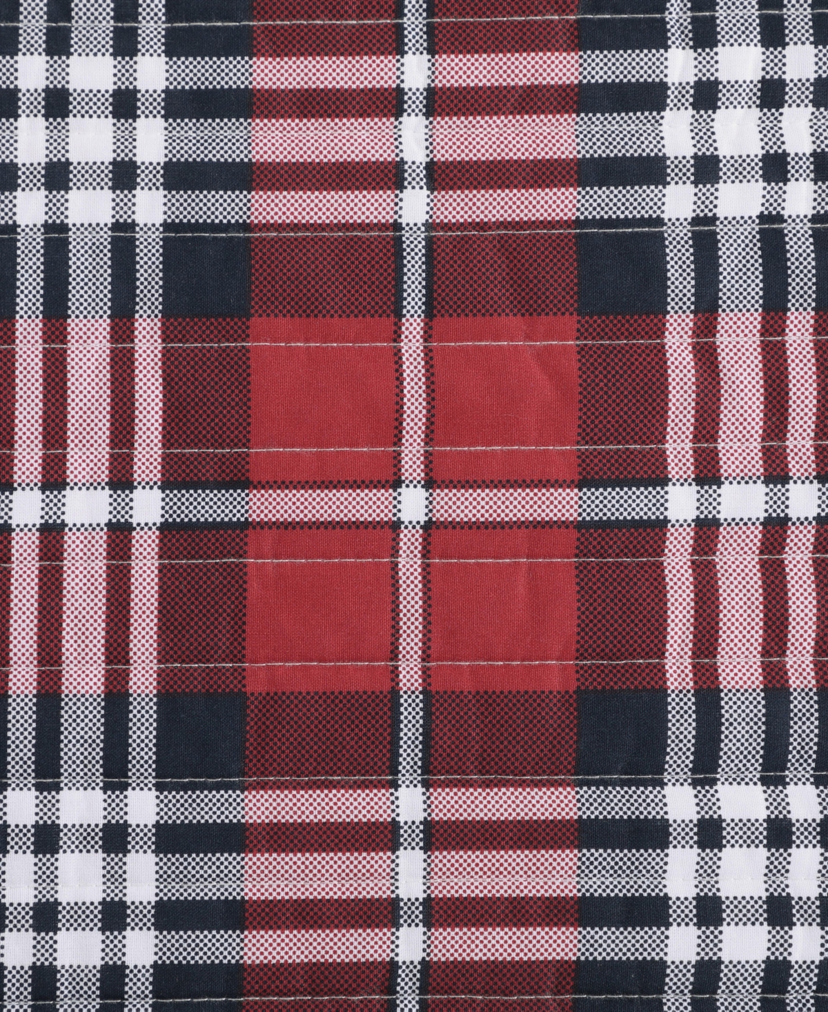 Tommy Hilfiger Collegiate Tartan Cotton Reversible 3-pc. Quilt Set, Full/queen In Gray