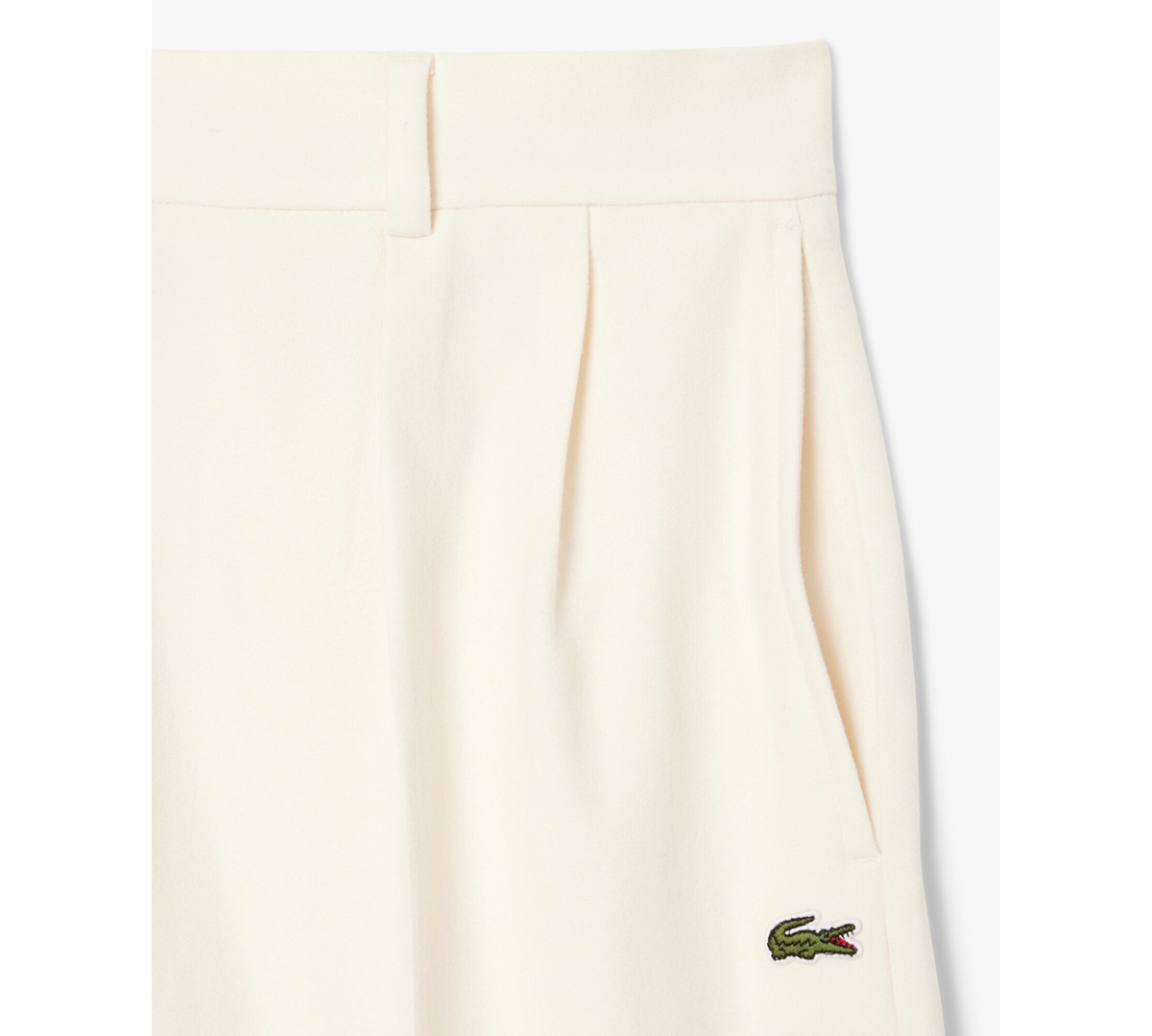 Lacoste Usa Women's Oversized Wide Leg Trousers In Neutral