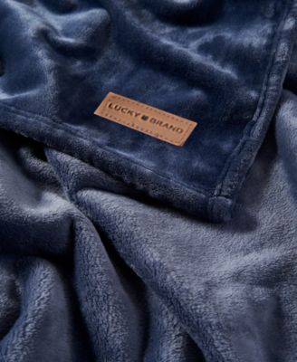 Solid Plush Throw, 50" x 70"