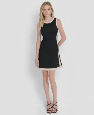 DKNY - Women's Sleeveless Color Blocked Dress