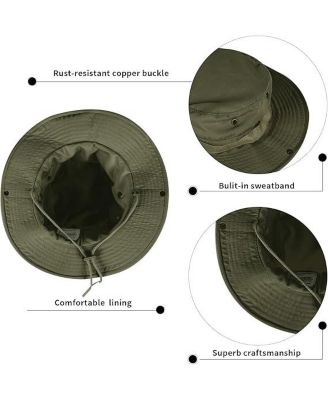 Sun Hats for Men Women Bucket Hat UPF 50+ Boonie Hat Foldable UV Protection Hiking Beach Fishing Summer Safari