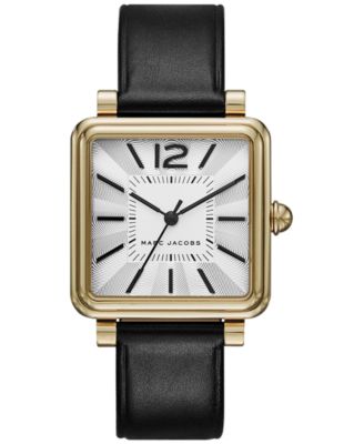 Marc by Marc Jacobs Marc Jacobs Women's Vic Black Leather Strap - Technical View