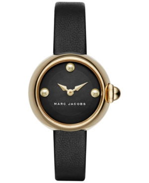 UPC 796483244573 product image for Marc Jacobs Women's Courtney Black Leather Strap Watch 28mm MJ1432 | upcitemdb.com
