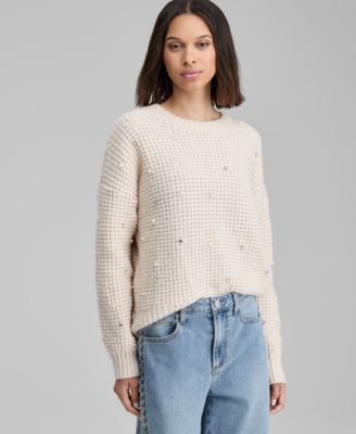 And Now This - Women's Embellished Crewneck Sweater