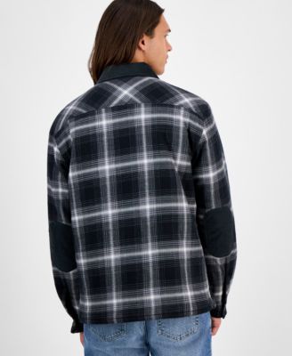 Men's Rodgers Long-Sleeve Snap-Front Plaid Shirt Jacket, Macy's Exclusive