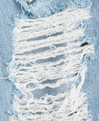 Big Girls Tapered Distressed Jeans