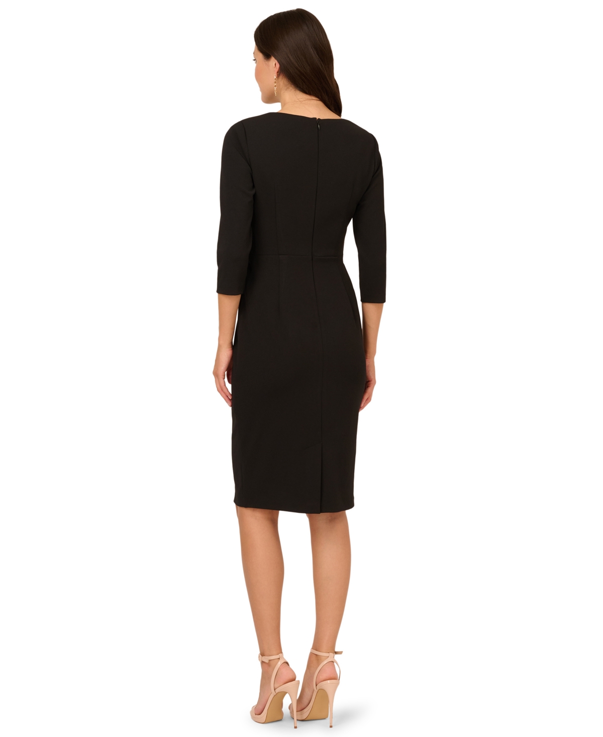 Adrianna Papell Women's V-neck Solid Sheath Dress In Multi